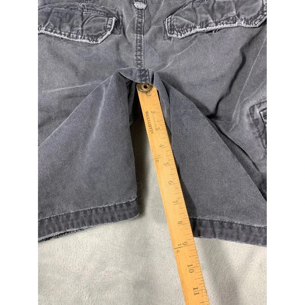Y2K Lot of 2 Hollister Cargo Shorts Mens 28 Gray Khaki Utility Casual Outdoor